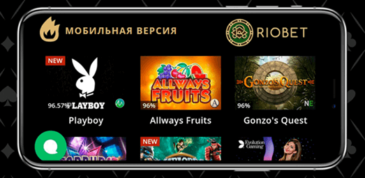 мобильная версия казино riobet